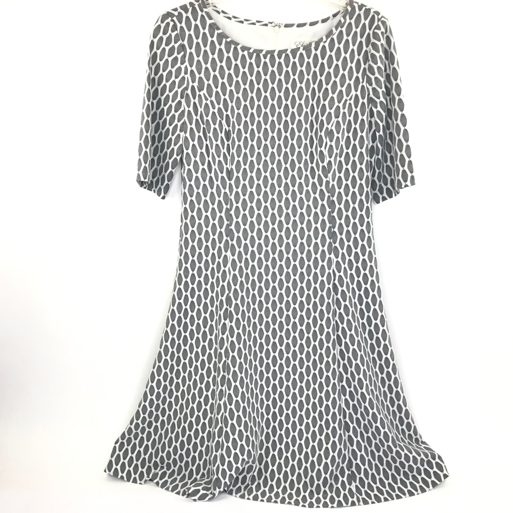 Eliza J Fit and Flare Skater Midi Dress Size 8